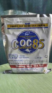 Thuốc trừ bệnh -  Curenoc Coc 85wp ( gói 1kg ) đặc trị bệnh chết nhanh trên hồ tiêu  thán thư trên điều và nấm hồng trên cây cao su