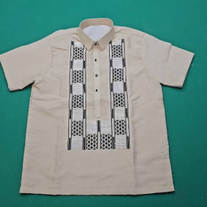 Polo Barong venusha moccah haft buttons Corporate barong