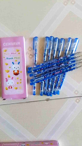 Hộp 12 Bút Mực Gel MỰC XANH Cenvava Mini-1133 Ngòi 0.4mm