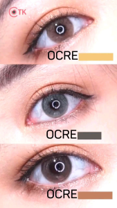 Softlens Ocre Brown Kakao Ash Dia. 14.5 mm Normal & Minus ( -0.50 s/d -6.00 ) By New More Dubai Soflens Coklat Abu
