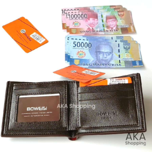 DPK DS01 | Dompet Pendek Lipat Pria Kulit PU Leather Import