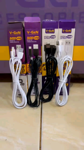 Kabel Data Fast Charging Micro USB dan Type C Panjang 2 meter 2.4A