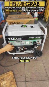 TANABE JAPAN 3.5KVA / 3500W GASOLINE GENERATOR - ELECTRIC START - 100% COPPER WINDING - WITH AVR‼️TNB-3800E‼️
