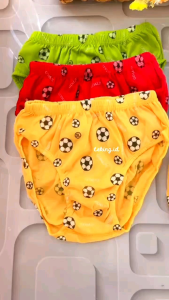 6 Pcs Celana Dalam Anak Laki Laki Motif Bola Usia 1-10 Tahun