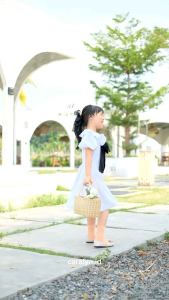 DRESS ANAK BEYONCE CRINKLE PITA KEKINIAN MODEL KOREAN STYLE