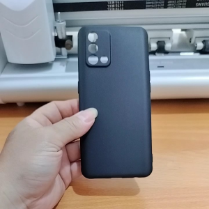 casing Oppo a74 4g softcase premium black a74 4g case macaron black Oppo a74