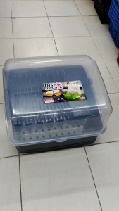 Tempat Letak Pinggan/ Bekas Bertutup/ Kitchen Dish Rack With Cover