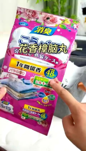 Kamper Lemari Pakaian Penghilang Bau Anti Jamur/ Pewangi Lemari Pakaian Isi 48PCS