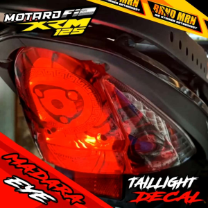 HONDA XRM125 MOTARD FI TAIL LIGHT DECAL CLEAR STICKER TINT PROTECTOR SHARINGAN EYE