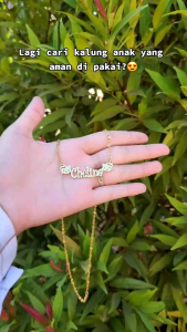 Kalung Nama Anak Perempuan & Aksesoris Wanita Dari Titanium Anti Karat