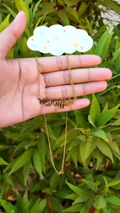kalung nama anak perempuan kalung nama titanium anti karat kalungnama aksesoris wanita necklace titanium aksesoris fashion