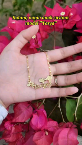 kalung nama anak perempuan kalung nama titanium anti karat kalungnama aksesoris wanita necklace titanium aksesoris fashion