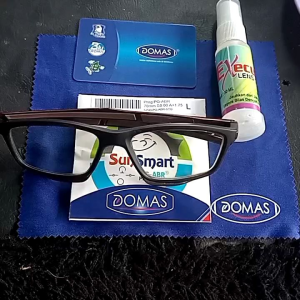 DOMAS KACAMATA PRIA BACA PLUS PROGRESIF BLUECROMIC FHOTOCROMIC BLUERAY DOBEL FOKUS UNTUK BACA JALAN