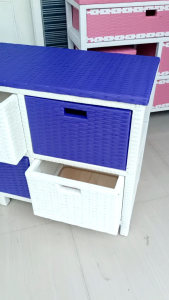 LEMARI ROTAN SINTETIS TYPE-6 DATAR