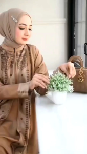 Aria Gamis Kasyfa Gamis Syari Baju Muslim Wanita Motif