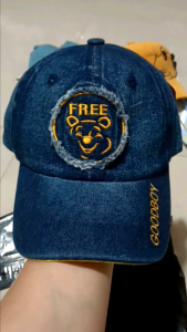 CAE - Topi Bisbol Anak 3-8 tahun Pooh Denim Jeans Baseball Hat Import