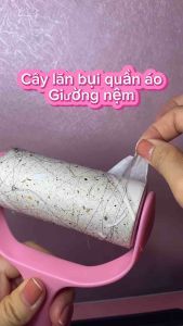 Cây Lăn Bụi Làm Sạch Quần Áo Ga Giường Sofa - Lông Động Vật Sợi Vải Đồ Da Siêu Dính
