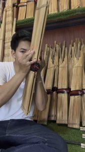 แคนแปดคีย์Amลิ้นทองเต้าไม้รัก ถุงผ้าขาวม้า