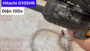 Máy mài góc Hitachi hàng bãi xài điện 100 volt đá 100mm