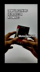 LAMPU UTAMA LED LASER KIPAS H6 PREMIUM & LAMPU DEPAN LED RIZOMA H6 KIPAS LASER UNIVERSAL