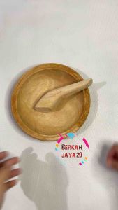 PROMO Cobek kayu Plus ulekan / cobek / coet kayu