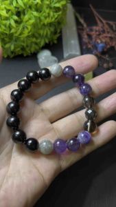 High Quality Protection and Grounding Charm [10MM Bead] Crystal (Brazil) Fashion Authentic Natural Bracelet
