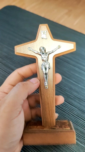 Star Table Crucifix (90×170mm) | K-Catholic Goods | Made in Korea