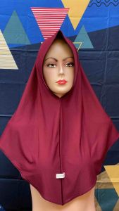 Hijab Instan Daily Sport Bahan Jersey Pet Antem Size M Bergo Hamida