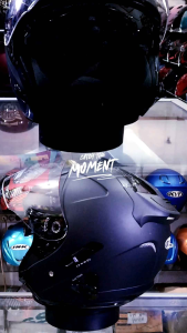 helm kyt galaxy polos black doff flat visor model terbaru paling laris
