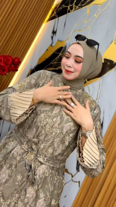 Gamis setrok Malay Biba talivor free hijab
