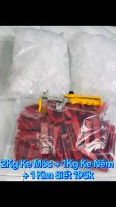 Combo - 2Kg Ke Móc + 1Kg Ke Nêm + 1 Kìm Siết Ke ( 1mm - 1.5mm - 2mm)