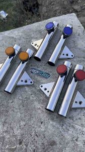 KUPINGAN K5 as 33 besi crom PANGKON LAMPU K5 as 33 set mata kucink set karet ganjel pampu kupingan K5 cb gl mp tiger