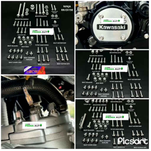 BAUT FULL MESIN NINJA R/SS RR/ZX 150 MODEL HEXAGON