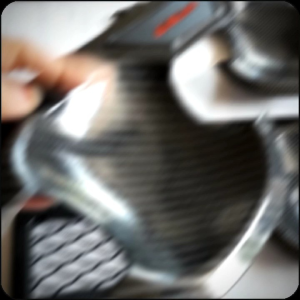 Paket Cover Handle Outer Pintu Tutup Tangki Mobil Calya 2016-2023 Carbon