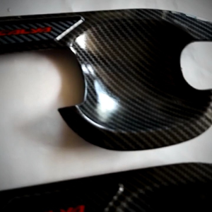 Paket Cover Handle Outer Pintu Mobil Calya 2016-2023 Carbon