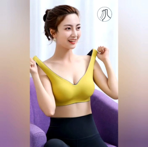 M-XXL Thailand Latex Bra 3D Back Button Breathable High Quality Bras Without Wire 6.0
