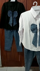 ootd one set bufy/stln pita model terbaru