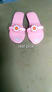 sandal selop wanita dewasa bunga cantik cop pink perempuan