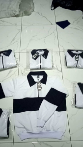 Switer Rugby Putih & Hitam Pria & Wanita