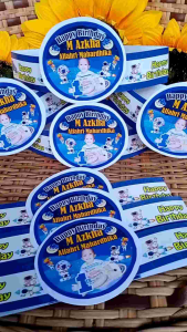 Topi Ulang Tahun Anak Isi 10pcs + Desain Foto Anak (Bahan Premium Glossy)