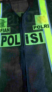 Rompi polisi jala karet tebal/jala tipis/terbaru