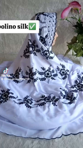 MUKENA DEWASA TERUSAN POLINO SILK ADEM BORDIR CANTIK HARGA TERJANGKAU