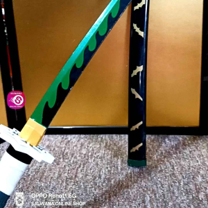DEMON SLAYER SANEMI SHINAZUGAWA WOODEN KATANA (USED) • JAPAN SURPLUS