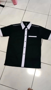 Kemeja Seragam Kerja & Komunitas: Bahan American Dril Polosan Model Terbaru