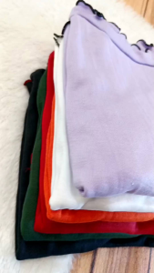 Kaos panjang Ruffle tee 2-5thn / kaos anak perempuan