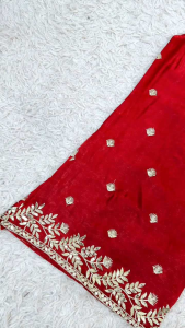 [PRE-ORDER] 2025 DEC BOLLYWOOD STYLE DEEP RED SILK SALWAR SUIT WITH EMBROIDERY SEQUINS WORK SIZE M to 2XL ( DELIVERY 10 WORKING DAYS) ETA: 2026-02-28 | Heavy Embroidery Sequence Work Red Colour Salwaar Kameez Ready to Wear