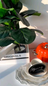 LARGE PUMPKIN CERAMIC COCOTTE WITH LID