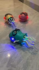 Mainan Ubur-Ubur Cumi Menari Bisa Menari Berjalan Lampu Dan Suara Jelly Fish Bump & Go Elektrik Gurita Octopus Dance JellyFish Bergerak