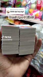 1 IKAT KERTAS ISI 320 pcs / MAINAN KARTU TEPUK JADUL