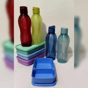 Original Tupperware Lunch Lite 820ml + Eco Bottle 750ml